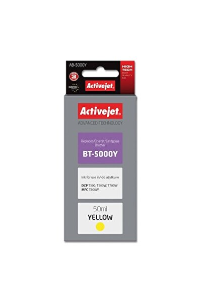 ActiveJet Резервна мастилена касета AB-5000Y за Brother BT-5000Y