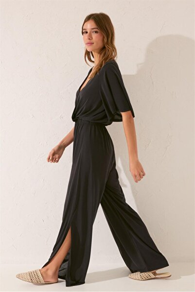 Perspective Women Secret Black V-Neck Jumpsuit