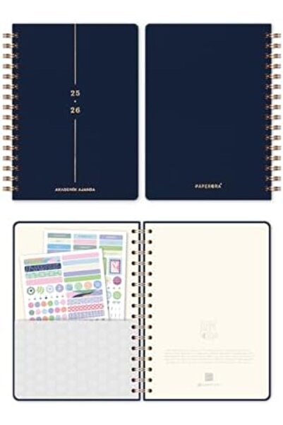 Nacario NrcrioShop 2025-2026 A5 أجندة أكاديمية حلزونية الشكل لمدة 16 شهرًا - ...