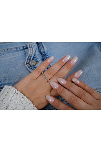 ATELİER TUĞBA خاتم YZK240 قابل للتعديل بحجر ملون متسلسل