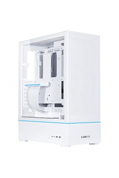 Lian Li Lian-Li SUP01W Mid-Tower Case, Tempered Glass, White