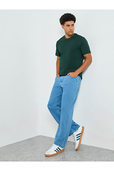 Styli Men Light Blue Carpenter Fit Jeans