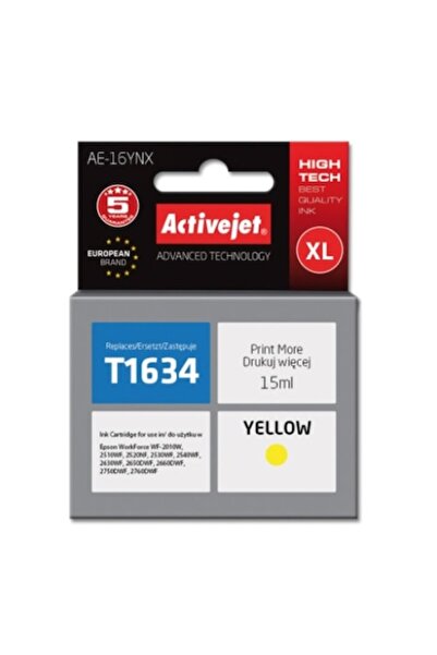 ActiveJet Ink Cartridge, Compatible with Epson WorkForce, Yellow