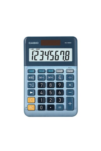Casio Υπολογιστής γραφείου, 8 ψηφία, μπλε