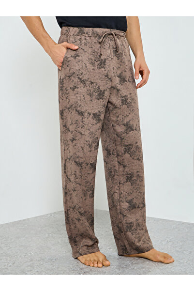 Styli Men Brown Relaxed Fit Printed Pyjama Pants