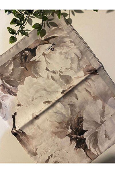 İpekhan Şakayık Desen İnce Pamuk Şal