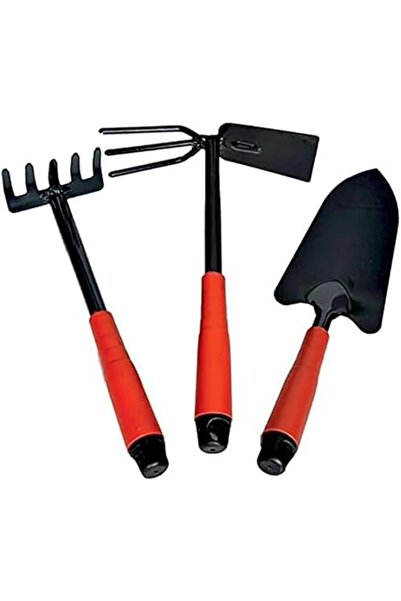 Nacario مجموعة أدوات يدوية للحديقة من نركريوشوب، 3 قطع، تشمل مشط وفأس ومجرفة ...