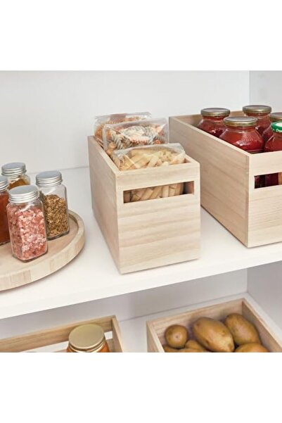 Yıldızan Esnshop Storage Box with Handle, Kitchen Cabinet Organizer, for Shel...