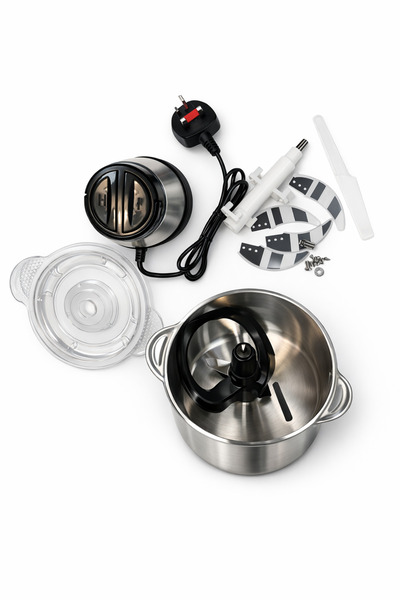 Generic Electric Food Processor Meat Chopper 1200W 3L Stainless Steel Bowl 2 Speed Kitchen Grinder