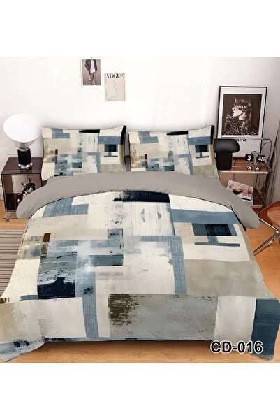 ANATOLIATEKSTILE 5D Digital Printed Bed Linen, 6 Pieces - Fitted Sheet, Fine ...