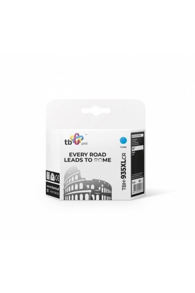 TB Print Ink Cartridge, Compatible with HP, Cyan