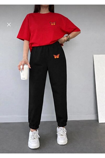 FAEL LİFE SET TRICOU ȘI PANTALONI DE TRENING PENTRU FEMEI/BAIATI, CU IMPRIMEU...