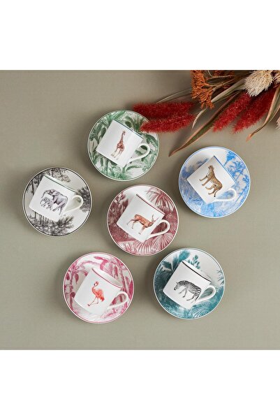 Nacario Nrcrioshop Jungle 6-Person Coffee Cup Set 80 ml 1201248