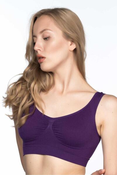 Difolia Purple Mi Emay 4005 Soft Thick Strap Bustier