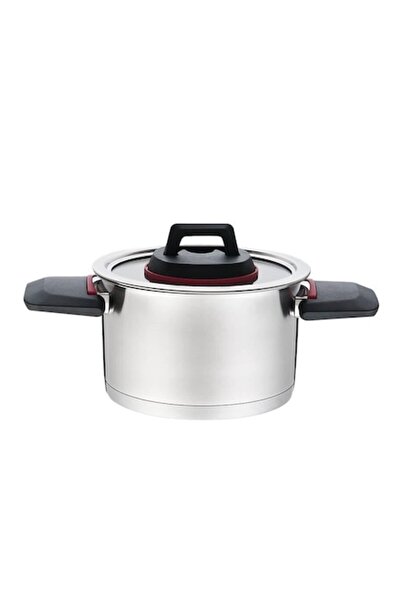 Maestro Тенджера с дръжки и капак, Maestro, неръждаема стомана, 5.5 л, сребриста