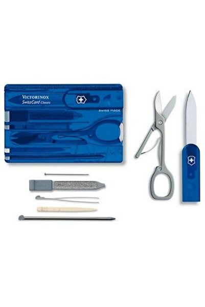Victorinox Card SwissCard Classic Albastru Transparent