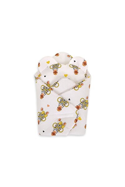 Other Doll horn with teddy bear pillow - yellow zebra