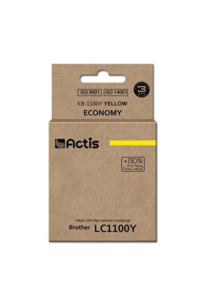 Actis Ink Cartridge for KB-1100Y / LC1100/LC980, Yellow