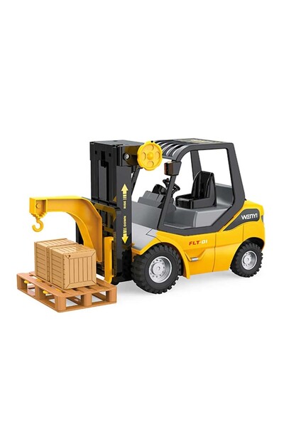 OEM Forklift toy with pallet and swivel wheels, scale 1:14