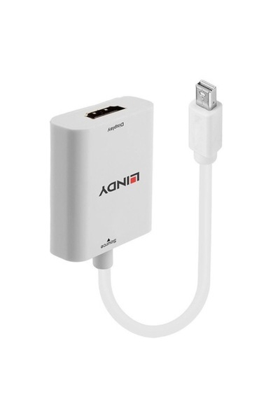 LİNDY Adaptor Mini-Displayport 1.2 la HDMI, alb