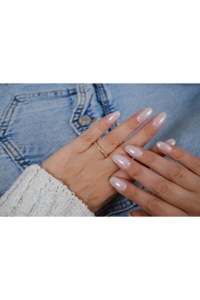 ATELİER TUĞBA خاتم YZK245 قابل للتعديل مرصع بالأحجار الكريمة