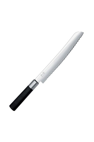 Kai Cuțit de pâine Wasabi 6723B, oțel inoxidabil, 23 cm, negru