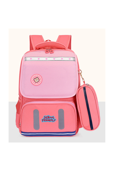 PIGNA Rucsac Funtasy roz gradul 0 cu penar cu 3 fermoare