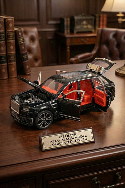 craftivio Rolls Royce Cullinan Metal Model Araba 1:32 - Sesli Işıklı Kapıları...