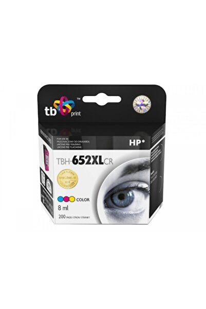 TB Print Ink Cartridge, TBH-652XLCR F6V24AE, Multicolor