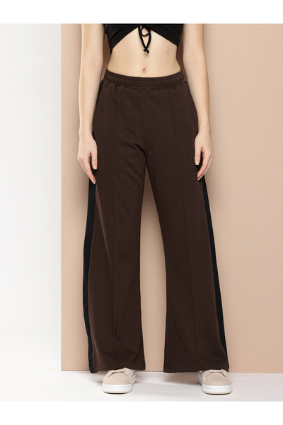 Dillinger By Styli بنطال نسائي فضفاض للغاية مصنوع من القطن الناعم المنسدل