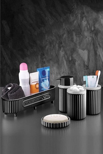 Nacario Nrcrioshop Bathroom Set Toothbrush Holder Liquid Soap Dispenser Solid...