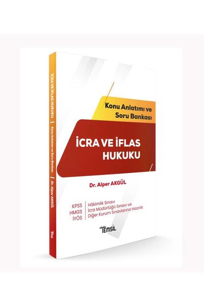 Temsil Kitap İcra ve İflas Hukuku Konu Anlatımı ve Soru Bankası (Alper Akgül )