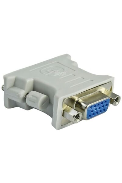 Akyga Adaptor DVI/VGA, alb