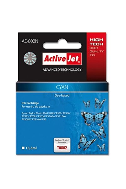 ActiveJet AE-802N Ink Cartridge (replacement for Epson T0802; Supreme; 13.5 m...