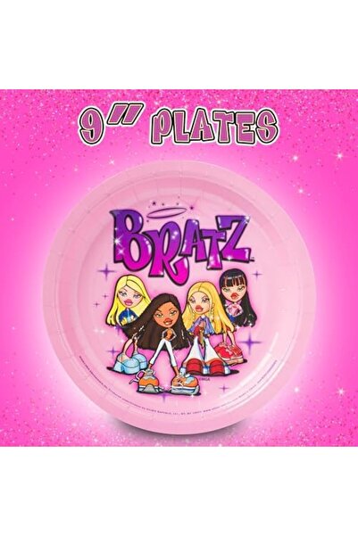 Nacario Nrcrioshop Silver Buffalo Bratz Dolls 32 Piece Purple Paper Napkins a...