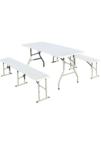 Heinner Set masă cu 2 bănci pliabile