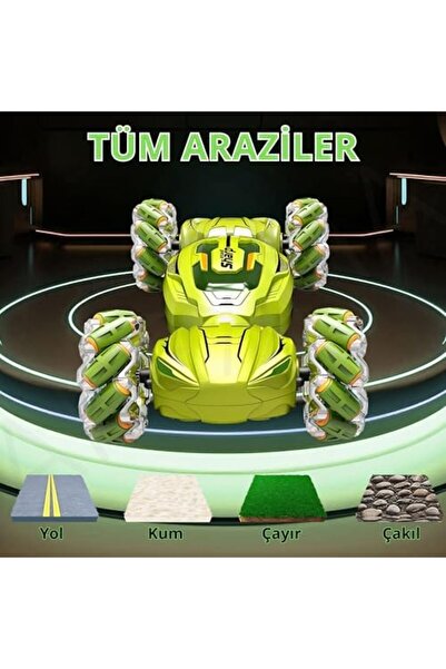 Yıldızan Newshpings 2.4GHz Uzaktan Kumandalı El Sensörlü 4WD Sesli Işıklı Müz...