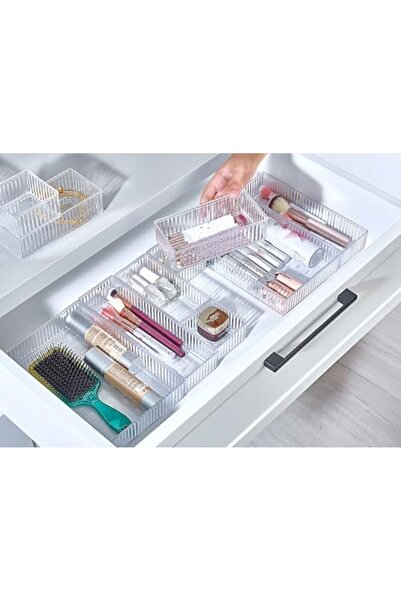 Nacario مجموعة منظمات الأدراج الشفافة من نركريو شوب مكونة من 6 قطع - صناديق ت...