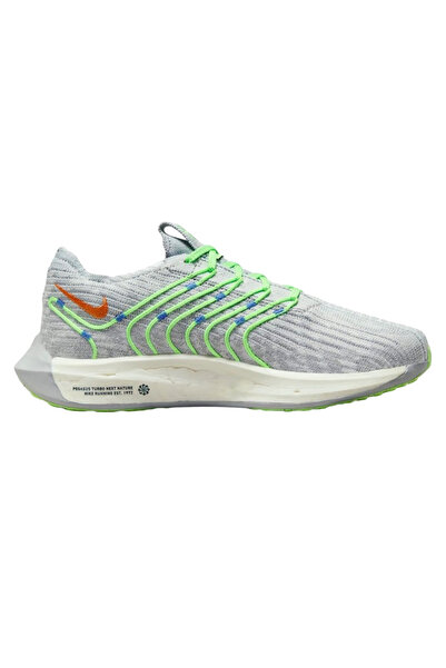 Nike Women's running shoes Pegasus Turbo SS 2024-Grey/Lime Green-38 1/2