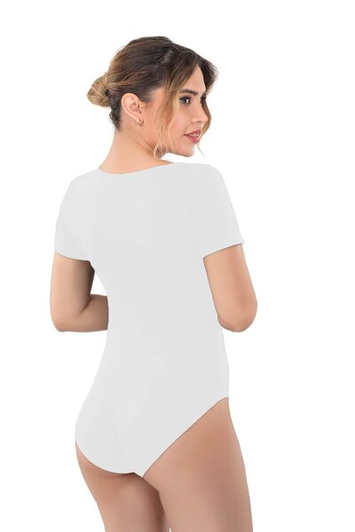 Difolia БЯЛ Emay 1926 Мек боди с къси ръкави