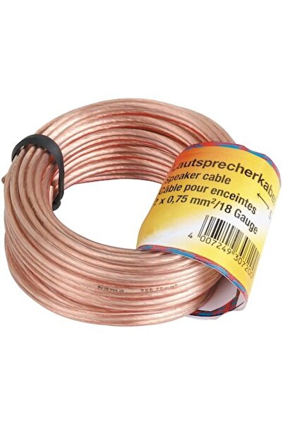 Hama Cablu de boxe 2 x 0.75 mm², 10 m, Transparent