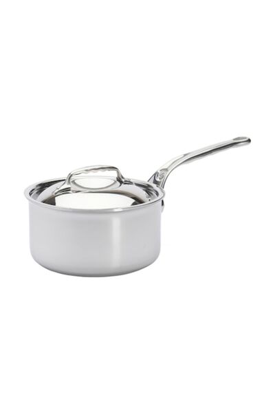 De Buyer Stainless Steel Pot with Lid, 5-Ply, 20cm/3.4L, 'Affinity' -