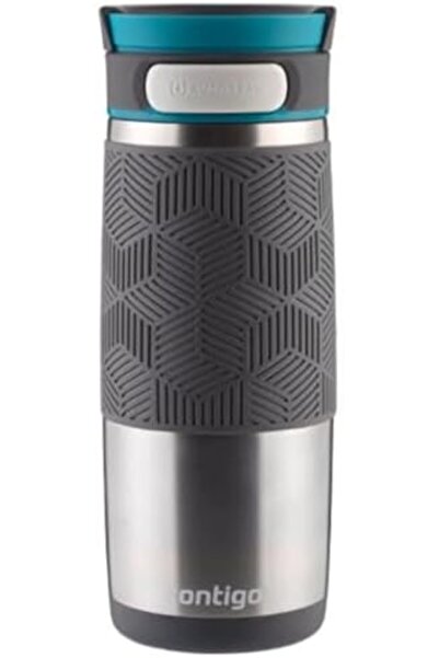 Nacario Nrcrioshop Autoseal Thermos Cup 460 Ml, Black, 5 Hours, 12 Hours Cold...