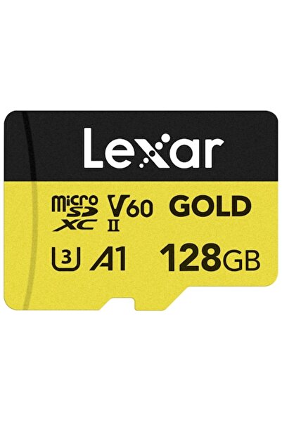 Lexar Card de memorie Professional GOLD, 128GB, microSDXC, UHS-II U3, V60, A1
