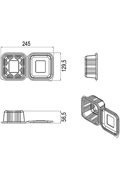 Nacario Nrcrioshop Flat Cap Leak-Proof 500 Cc - 100 Pieces 1201248