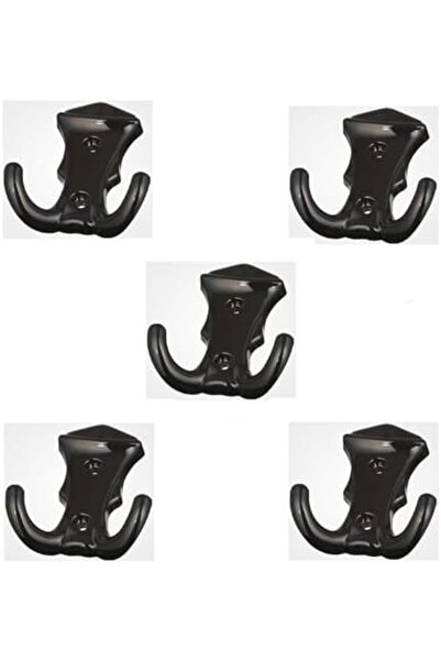 Yıldızan Gnyshop Plastic Hanger, Cobra Black 5 Pieces, Shipped with Screws 15...