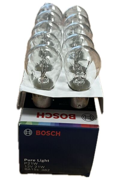 Bosch 93 12V 21W Sinyal Stop Park Tek Duy Ampulü Pure Lıght 10 Adet