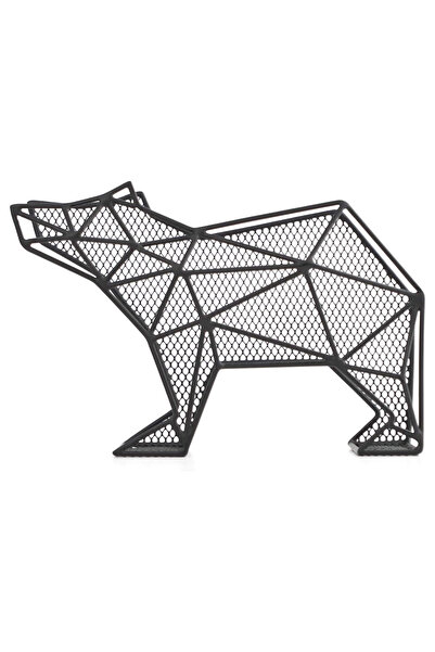 OEM Document holder, 24.5 x 16 x 8.5 cm, bear pattern, metal, black
