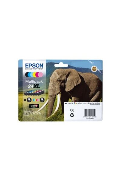 EPSON Комплект мастилени касети T2438, многоцветни
