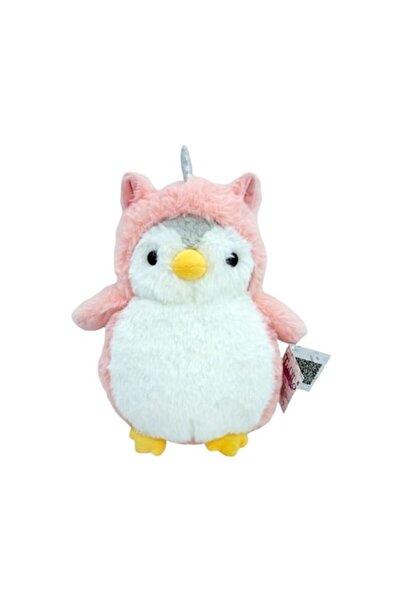 Tulilo Pinguin de pluș, Tulilo, Romek, 20 cm, roz/alb